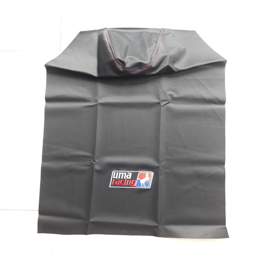Vỏ yên xe máy da yên vân cacbon uma racing đa năng lắp nhiều dòng xe Dream Wave Sirius Furture Exciter Winner Airblade