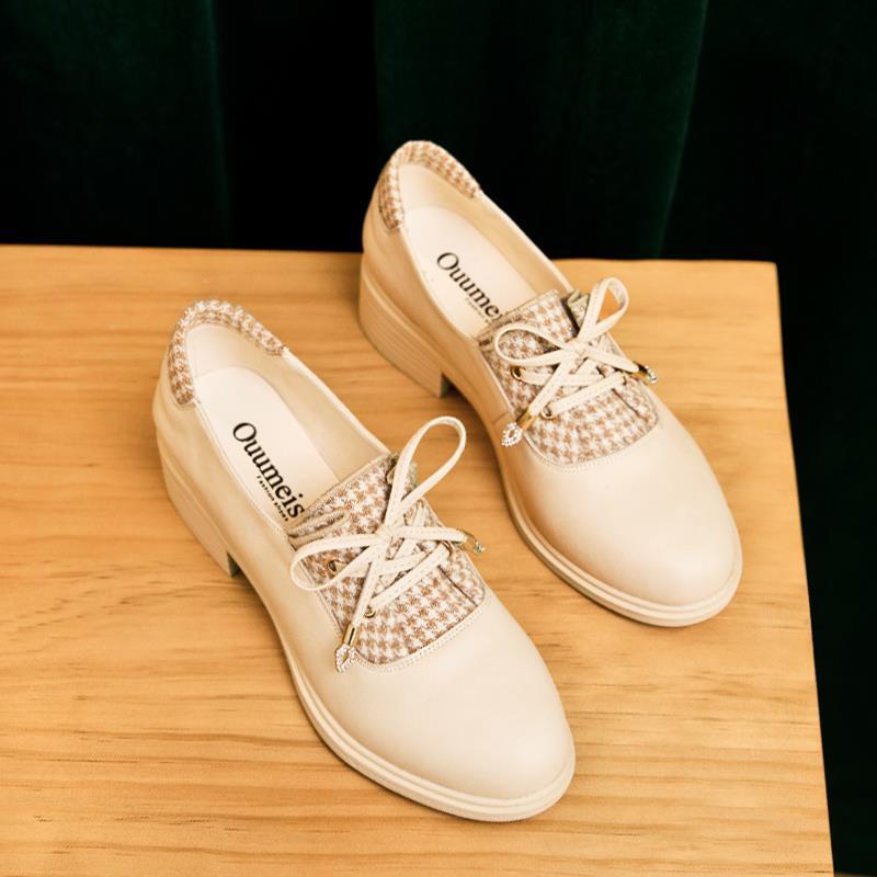 Giày Da Đế Mềm Thoải Mái Phong Cách Retro Thời Trang Cho Nữ