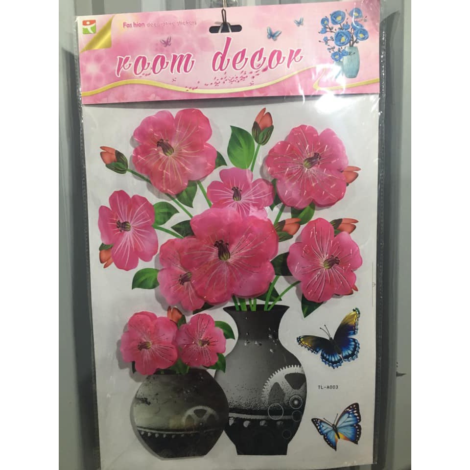 🍁Set 2 Tranh hoa 3D dán tường