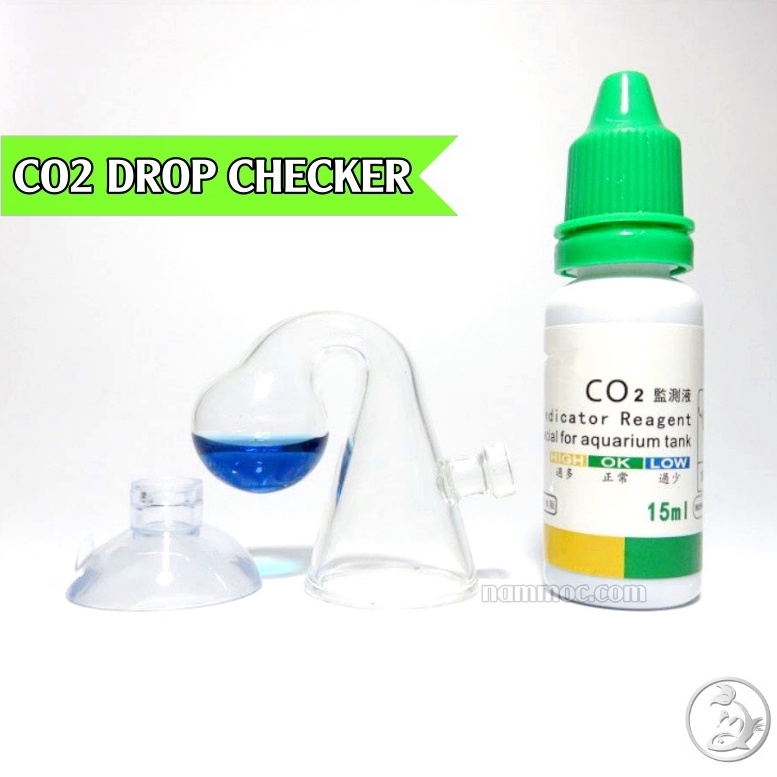 CO2 Drop Checker | Bộ Test CO2 [gồm phễu &amp; dung dịch] | Tools Kiểm Tra Nồng Độ CO2 Cho Bể Thuỷ Sinh