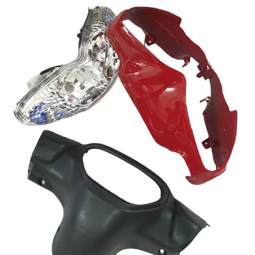 Bộ ốp đầu xe JUPITER V  gồm 3 món: ốp đầu, gáy và pha đèn kèm bóng - SPG-DGod