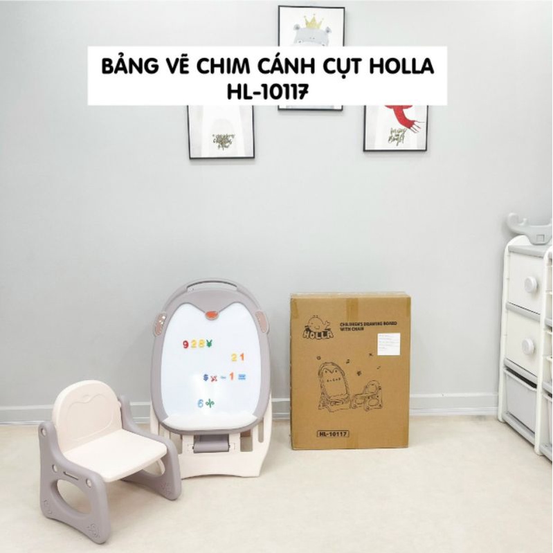 Bảng vẽ chim cánh cụt Holla - có kem ghế