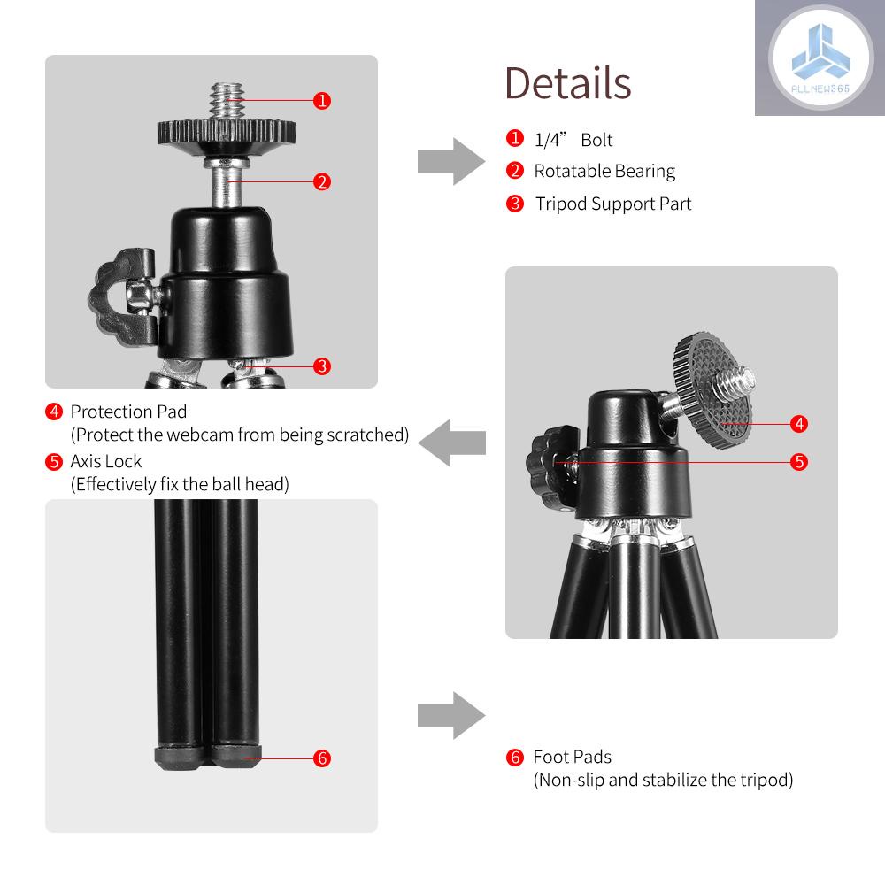 Chân Tripod Mini Linh Hoạt Siêu Nhẹ Tiện Dụng Cho Điện Thoại / Máy Ảnh Đứng | BigBuy360 - bigbuy360.vn