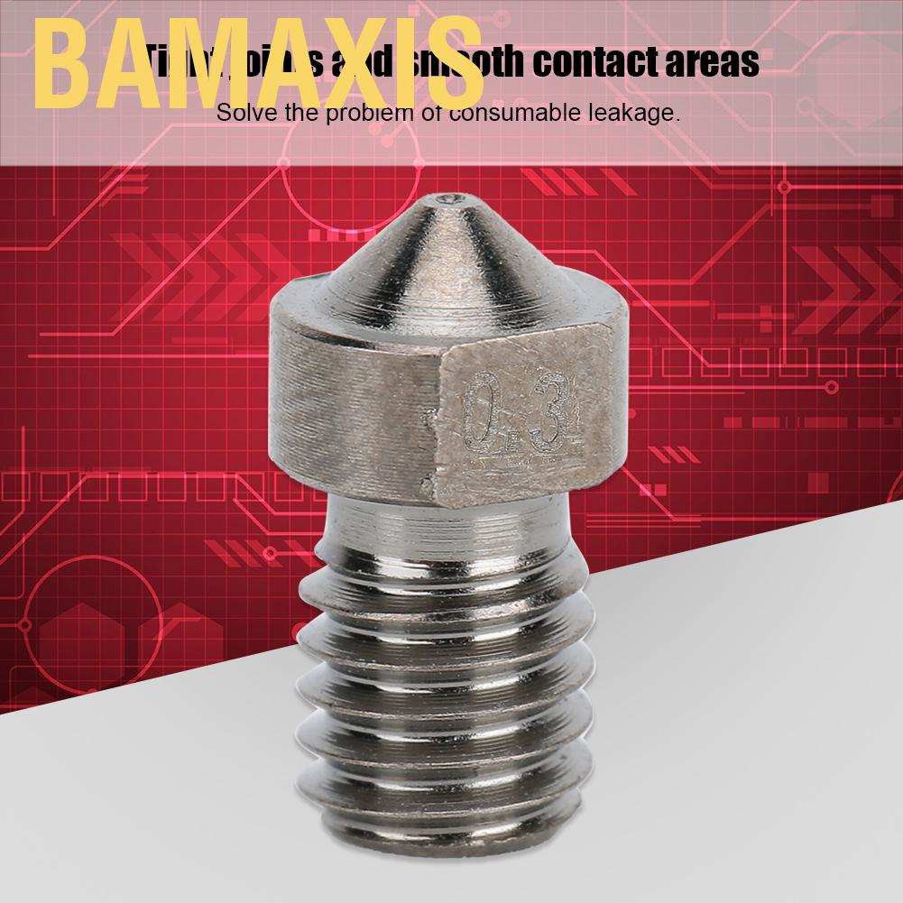 Bộ 10 Đầu Phun Bằng Thép 0.2mm / 0.3mm / 0.4mm / 0.5mm Cho Máy In 3d