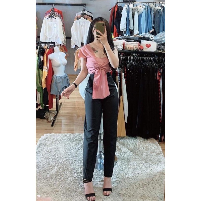 áo nơ chéo thời trang cho phái đẹp