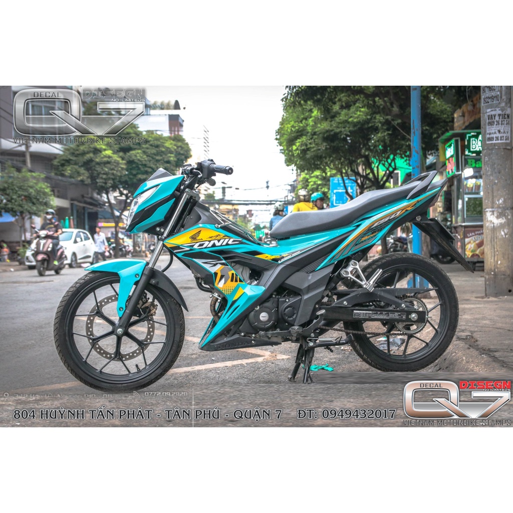 Tem Rời SONIC 150 Xanh Lục Bảo - decalq7