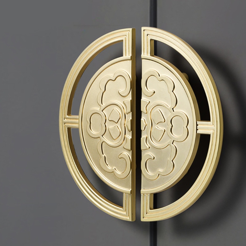 Tay Nắm Cửa Tủ Hình Bán Nguyệt Kèm Ốc Vít Lắp Đặt Tiện Dụng