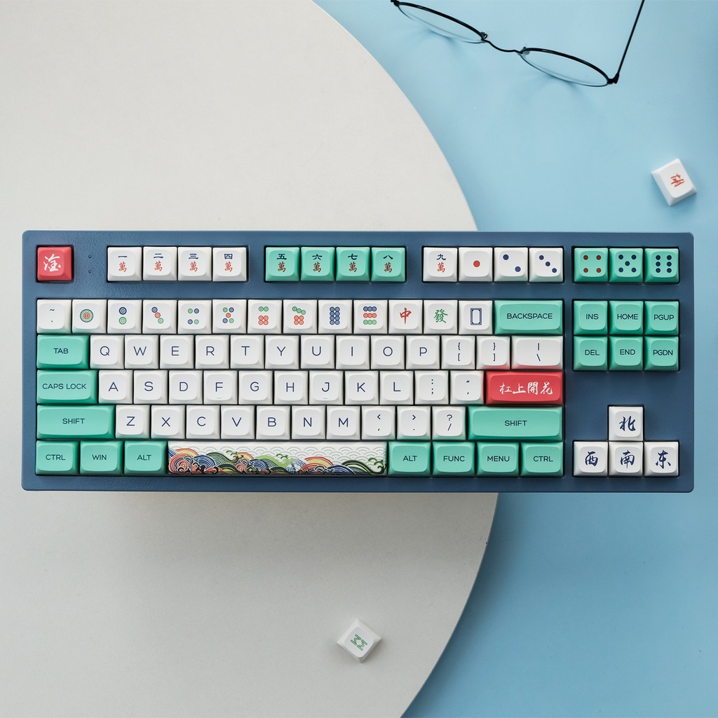 PBT XDA Profile 130 Phím Keycaps Dye Thăng hoa Bộ phím bố cục ANSI cho Bàn phím Cherry MX Công tắc