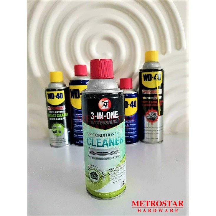 🔥HOT🔥 Chai Xịt Vệ Sinh Máy Lạnh WD-40 3 In 1 Professional Air Conditioner Cleaner 331ml