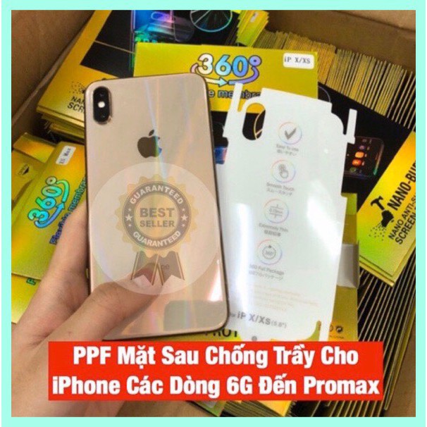 DÁN PPF CHỐNG TRẦY XƯỚC MẶT SAU IPHONE  7P ĐẾN 12PROMAX