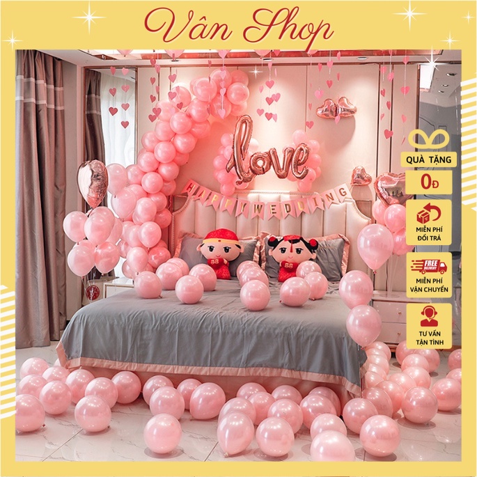Set bóng trang trí phòng cưới, phòng tân hôn nhiều mẫu hot năm nay giá siêu rẻ kèm quà tặng hấp dẫn