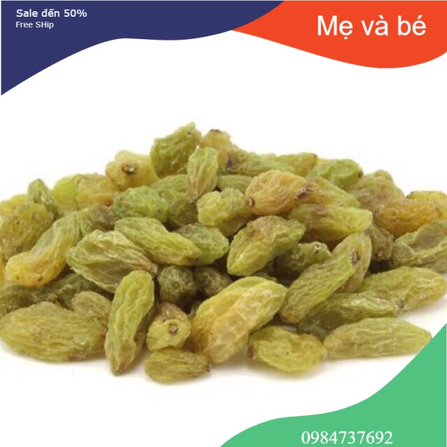 200Gr nho khô xanh Ninh Thuận chua ngọt