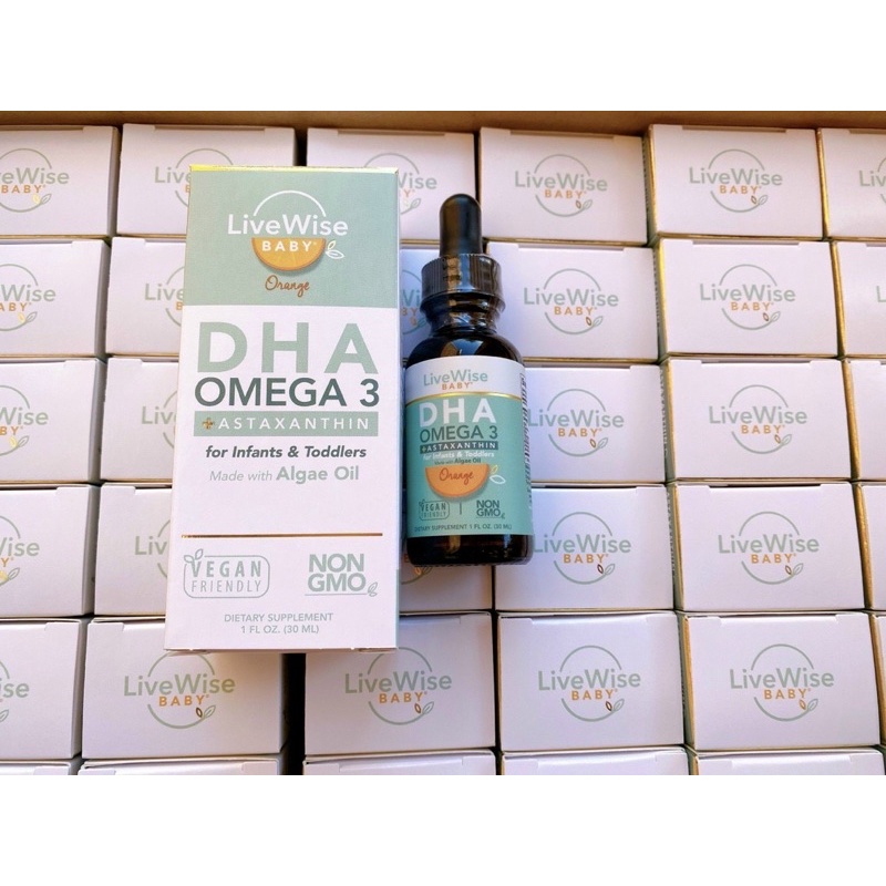 DHA Livewise Mỹ chiết xuất tảo hương Quýt 0m+