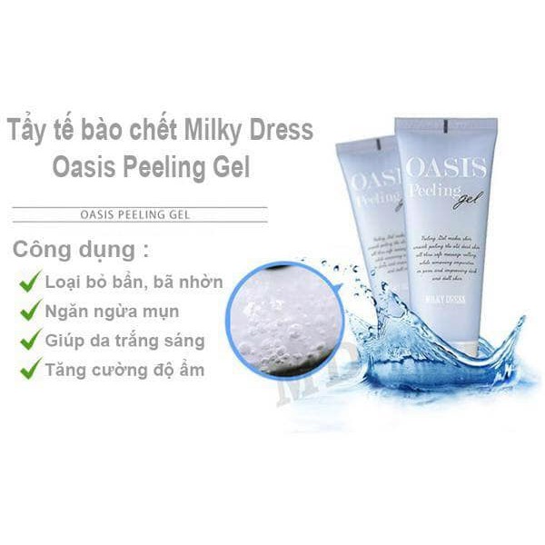 GEL TẤY TẾ BÀO CHẾT LÀM SÁNG DA KHÔNG GÂY KÍCH ỨNG DA MILKY DRESS (100ML)