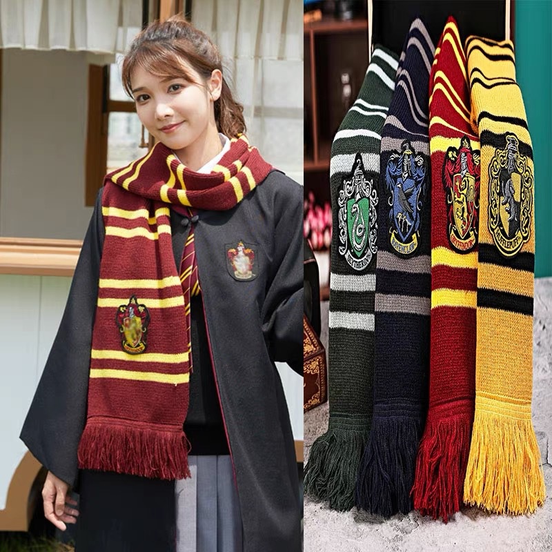 Khăn Choàng Cổ Dày Dặn Ấm Áp In Hình Harry Potter