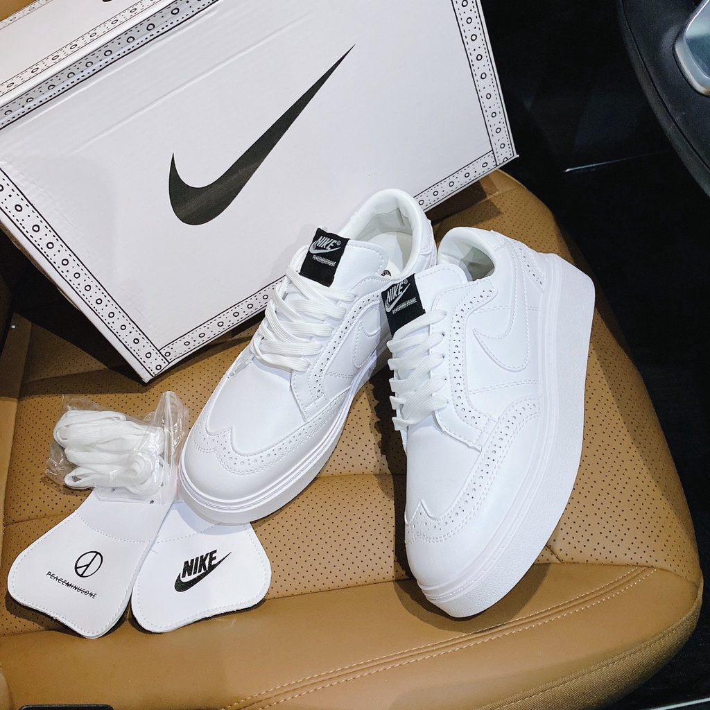 Giày thể thao sneaker Kwondo 1 x G-Dragon Peaceminusone – Triple White màu trắng dành cho nam nữ