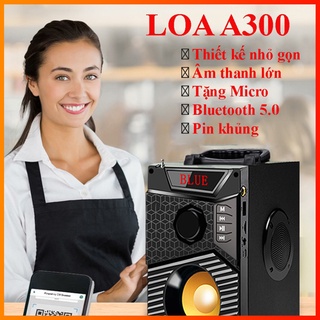 Loa nghe nhạc,Loa Bluetooth A300,Cao Cấp, Chất Liệu Tốt, Âm Thanh Sắc Nét Sôi Động-Giảm Giá 50% Bảo Hành 1 Đổi 1