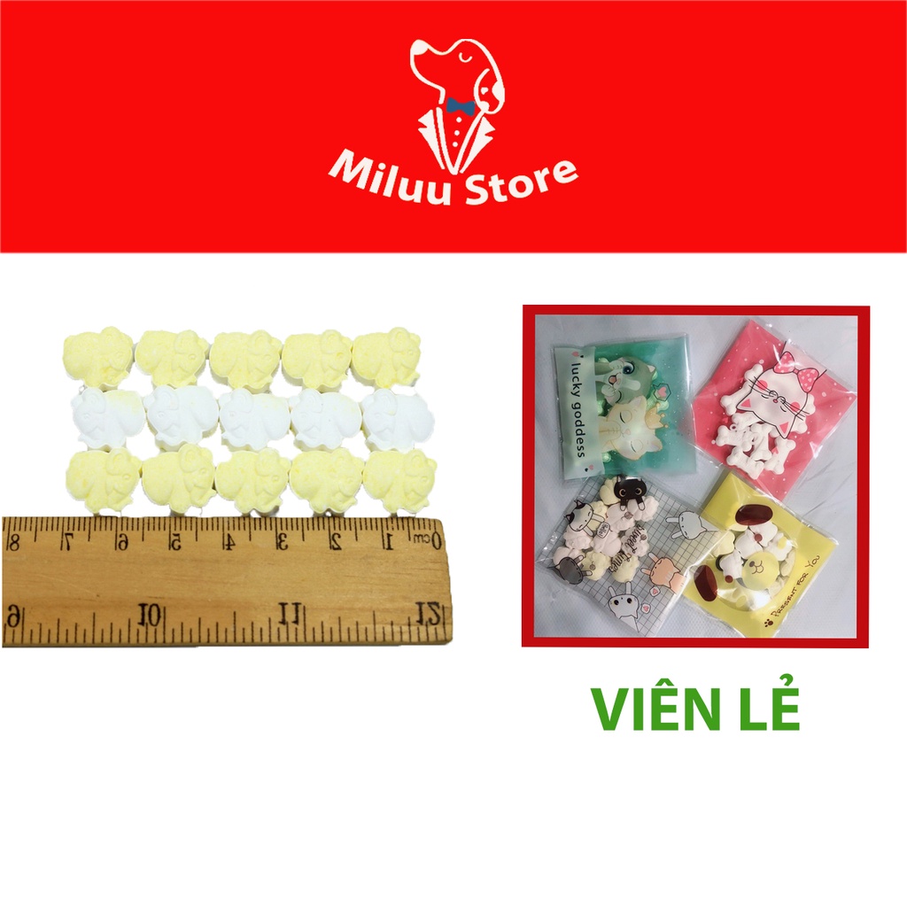 Viên vitamin chó mèo, bổ sung canxi, khoáng chất, dưỡng lông [DẠNG TÚI]