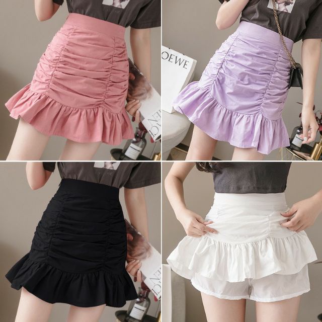 Chân váy xòe xếp ly xinh bảng màu hôm nay U77