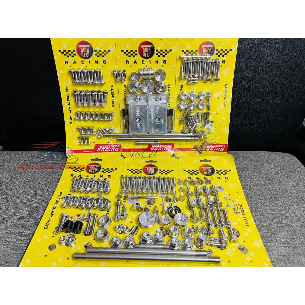 Combo nguyên bộ Full dàn áo,dàn chân Ốc Salaya THÁI THRACING gắn xe máy Winner Sonic Exciter Sirius xăng cơ FU LED RS201