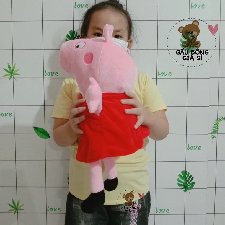 GẤU BÔNG HEO PEPPA SIZE LỚN VẢI LÔNG MỊN CAO CẤP ĐỦ SIZE ĐỦ MÀU