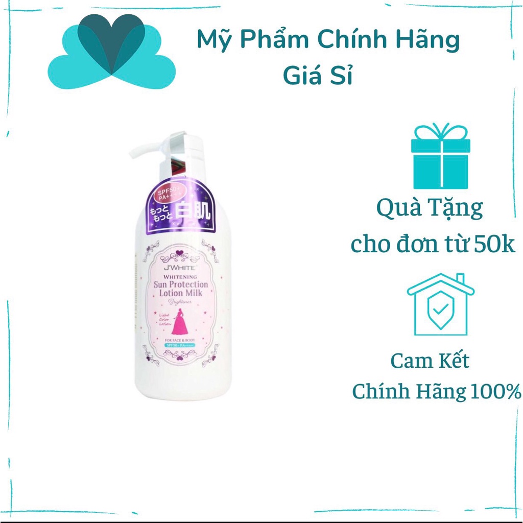 Sữa Dưỡng Thể Dưỡng Trắng Chống Nắng J'White Whitening Sun Protection Lotion Milk 450ml