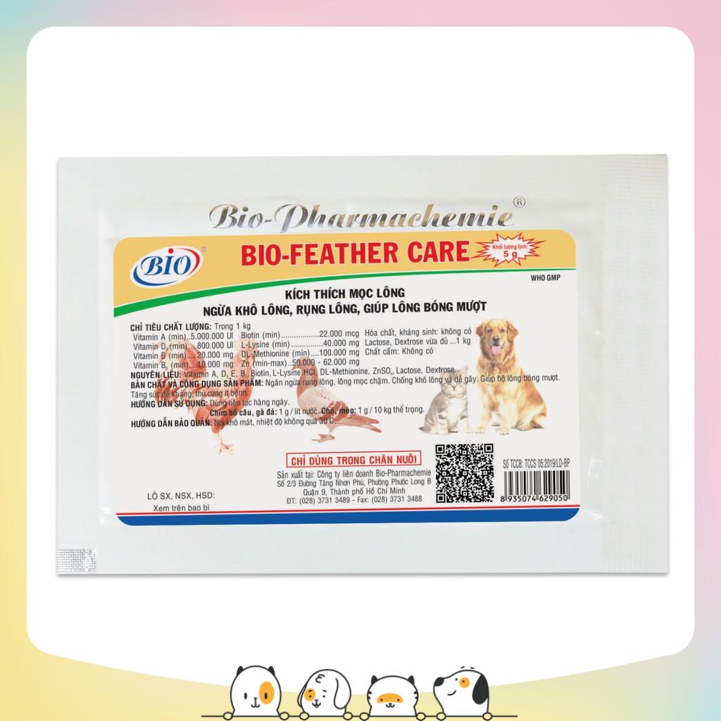 BỘT BIO FEATHER CARE Giúp Mọc Lông, Ngừa Khô Lông, Rụng Lông, Giúp Lông Bóng Mượt gói 5g