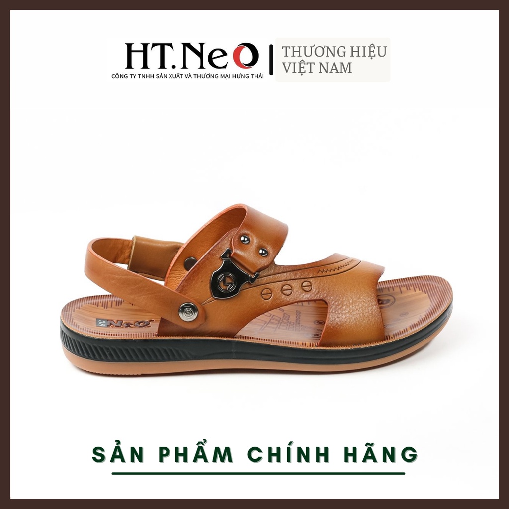 Dép nam đẹp - giày sandal nam HT.NEO (4) kiểu dáng đơn giản, màu sắc nhã nhặn, đi rất mềm và sáng chân SD70