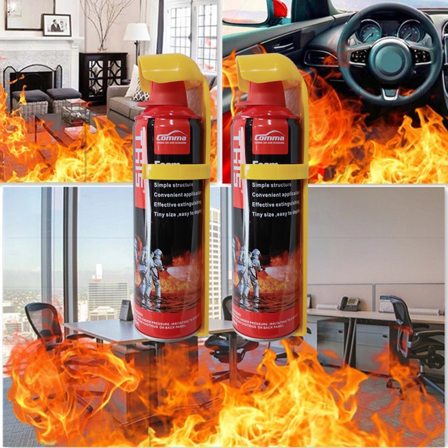 [6.6 HỦY DIỆT] Bình Cứu Hỏa Mini - Chai Xịt Chữa Cháy Trên Ô Tô - THIS Foam Fire Exstinguisher