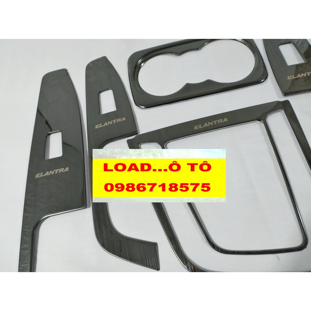 Ốp Nội Thất Xe Elantra 2018-2021 Chất liệu Titan vân xước cao cấp