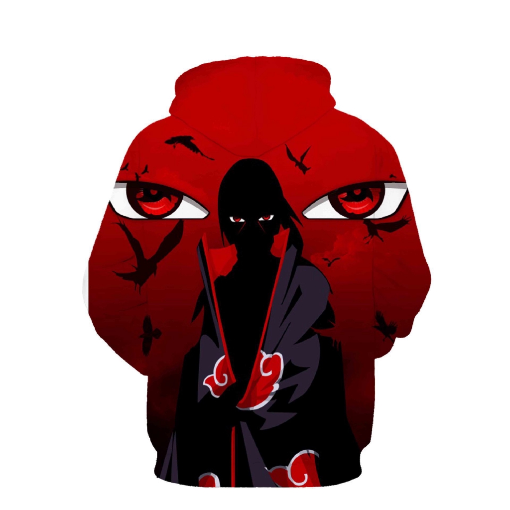 Áo Hoodie in họa tiết hoạt hình Naruto Kakashi có size S-5XL thời trang