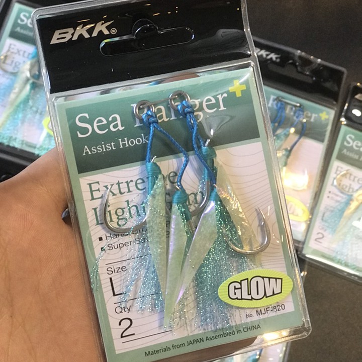 Lưỡi jig câu cá biển, lưỡi câu jigging BKK SEA RANGER size L siêu khỏe, thép không gỉ, tải cá đến 40 kg