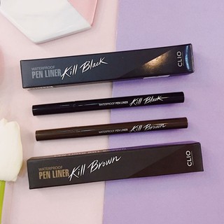 Kẻ Mắt Dạ Clio Kill Black/Brown Waterproof Pen Liner
