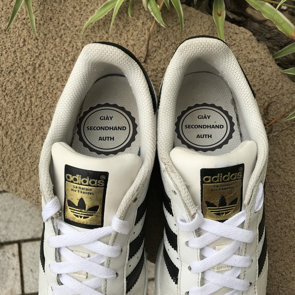 [Hàng Real ] Ảnh thật Giày thể thao nữ adidas originals superstar white sneaker 2hand mới 90%