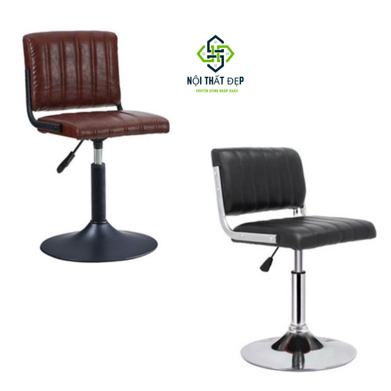[Hỏa Tốc] Ghế Xoay QB-3354B Ghế Nệm Da Bóng, Cao 45-55cm