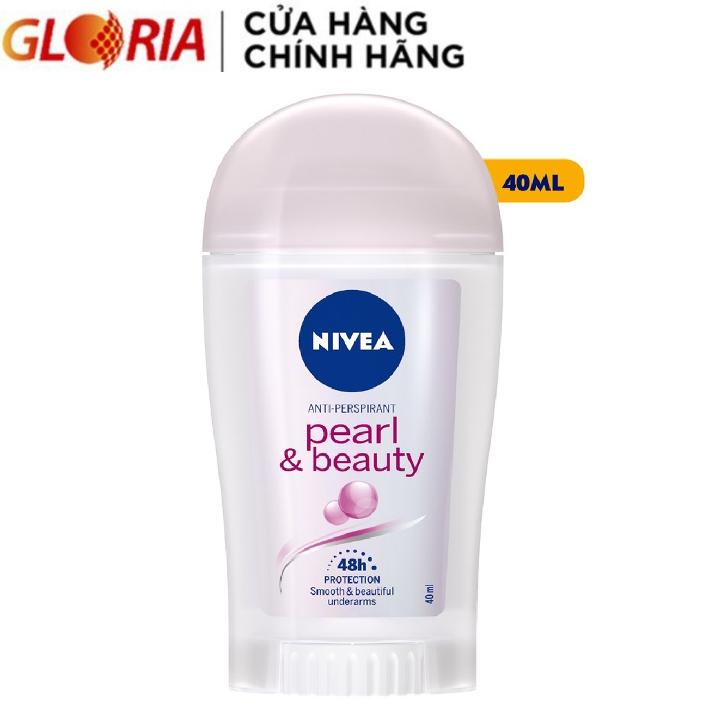 [Mã FMCGMALL giảm 8% đơn từ 250K] Sáp Ngăn Mùi NIVEA Chiết Xuất Ngọc Trai Đẹp Quyến Rũ 40ml - 83736