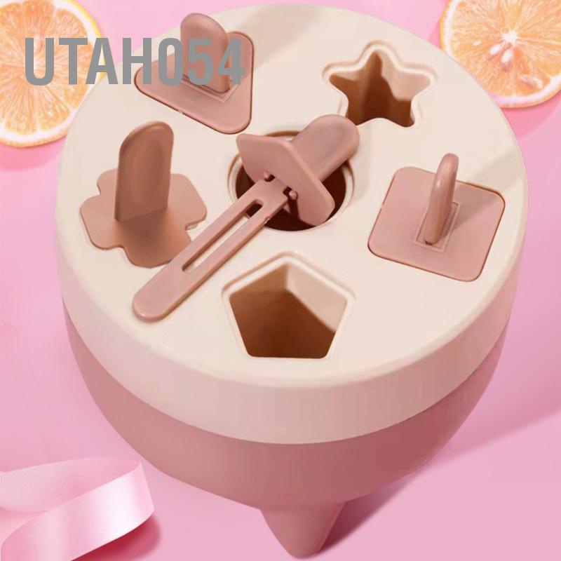 Utah054 Khuôn Popsicles 6 khoang Thiết kế có thể tháo rời Chất liệu an toàn cho sức khỏe PP bền bỉ mini Popsicle