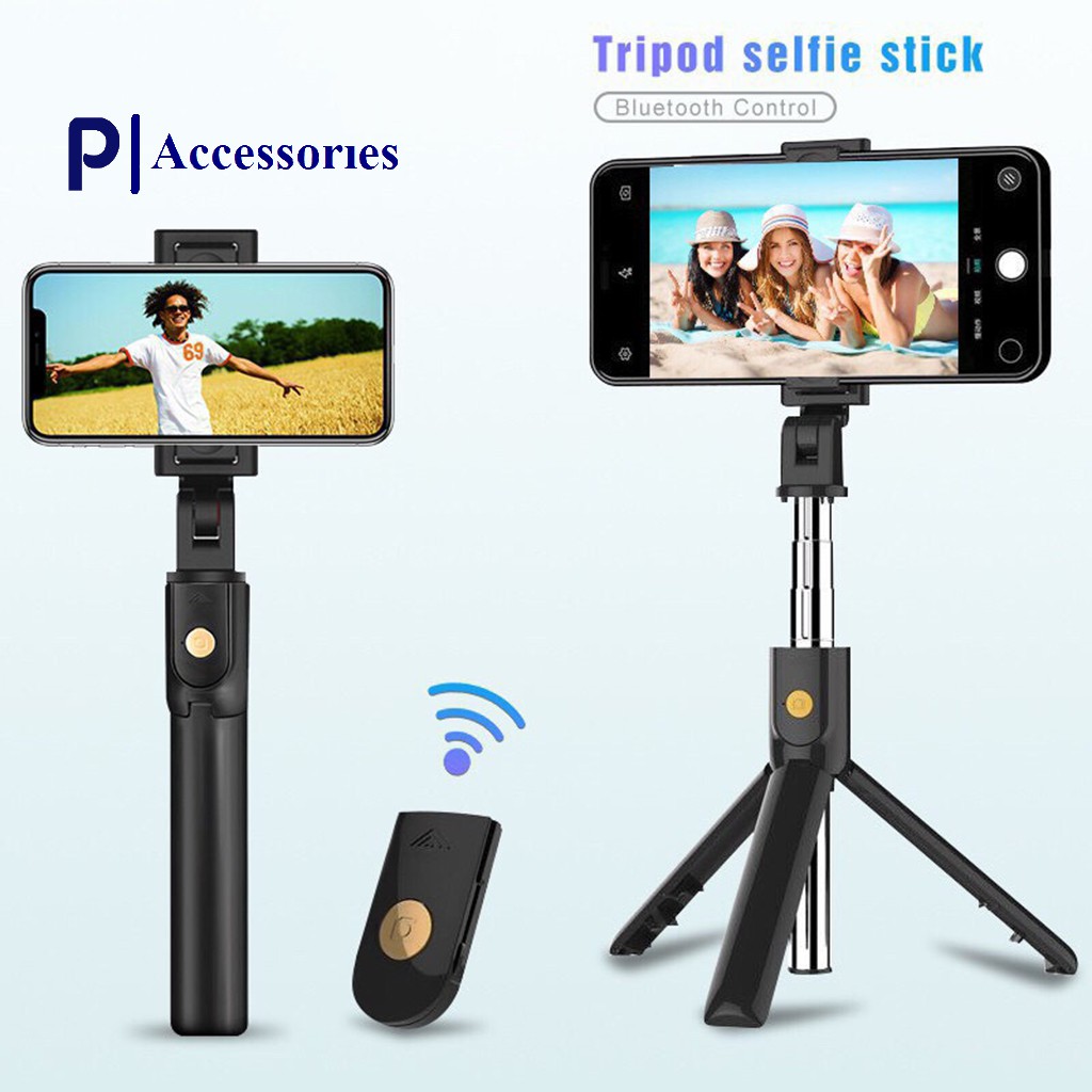 Gậy Tripod 3 Chân Selfie Stick-Kết Nối Bằng Bluetooth | BigBuy360 - bigbuy360.vn