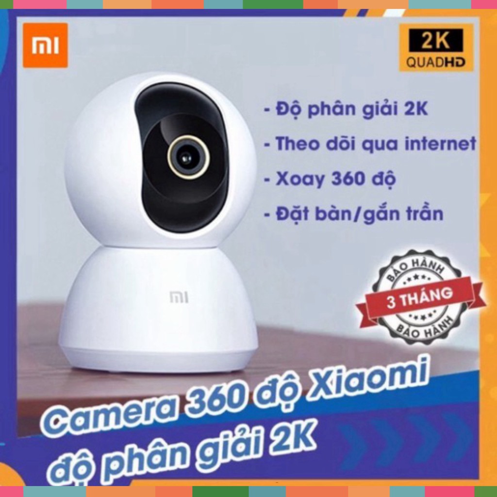 GIÁ BẤT DIỆT Camera ip xoay 360 độ Xiaomi Mijia 2k 2020 GIÁ BẤT DIỆT