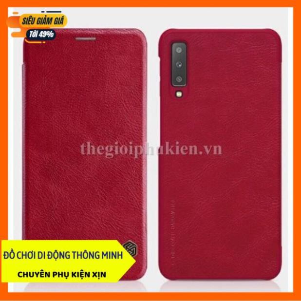 [HÀNG CHẤT] Bao da thật Galaxy A7 2018/ A750 hiệu Nillkin QIN chính hãng