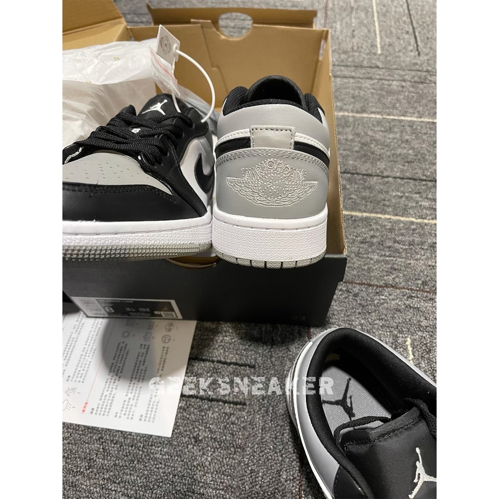 [GeekSneaker] Giày Jordan 1 Low Grey Toe • White • Atmosphere Black | Giày thể thao cổ thấp • Sneaker • Xám Đen Trắng | BigBuy360 - bigbuy360.vn