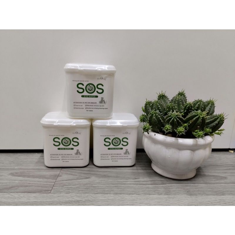 Khăn lau mắt sos dành cho chó mèo