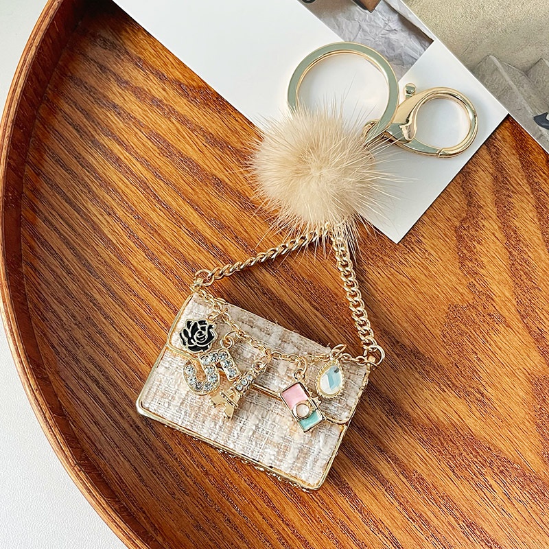 Móc Khóa Hình Hoa Trà Nhỏ Phong Cách Mới Sáng Tạo