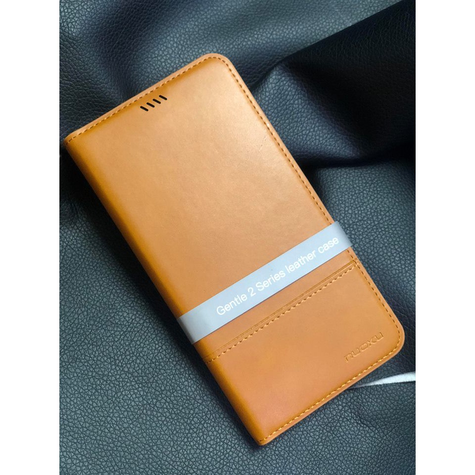 Bao da dạng ví có khe card visit NUOKU GENTLE LEATHER cho IPhone 11/IPhone 11 pro/IPhone 11 Pro Max