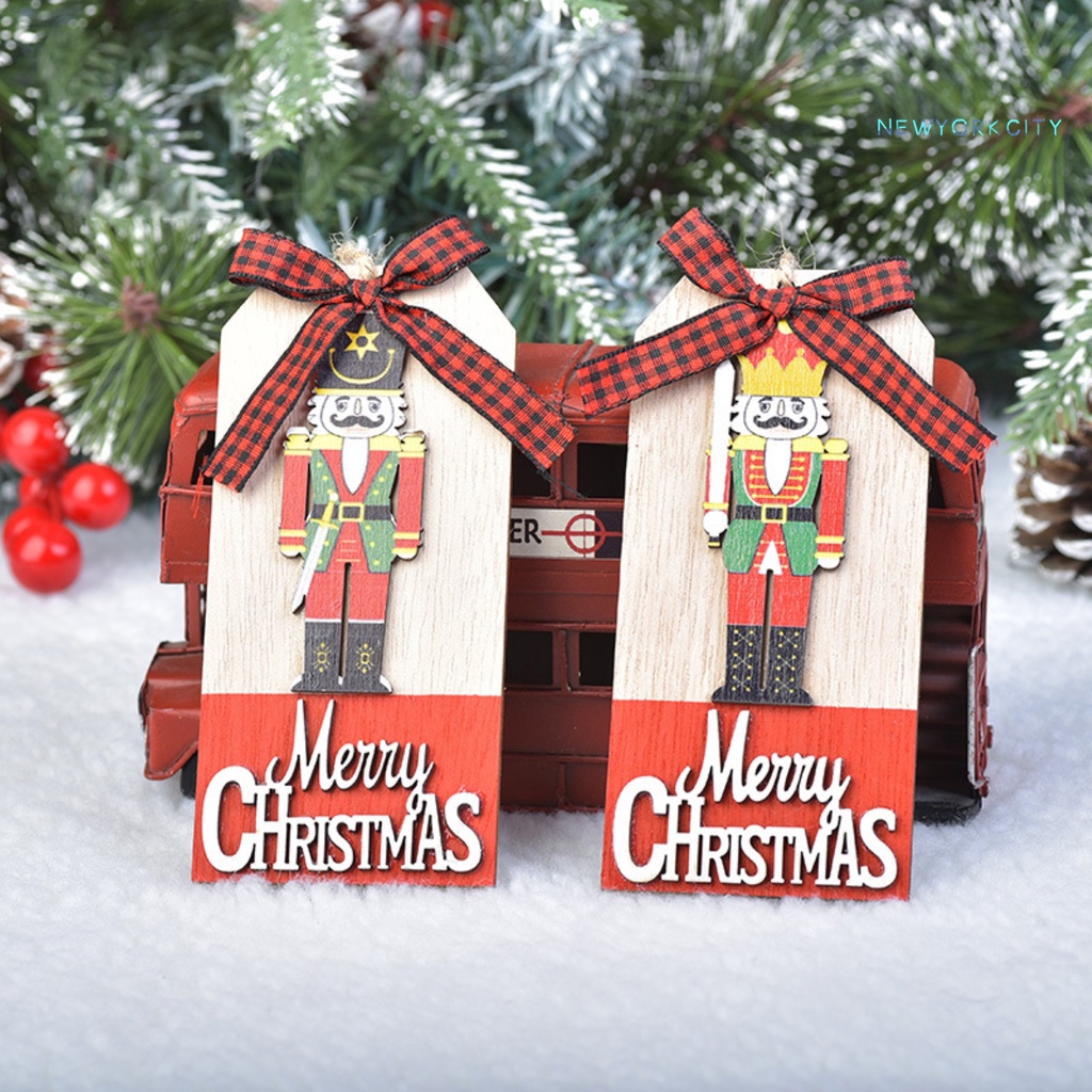 Thẻ Gỗ Óc Chó Trang Trí Giáng Sinh