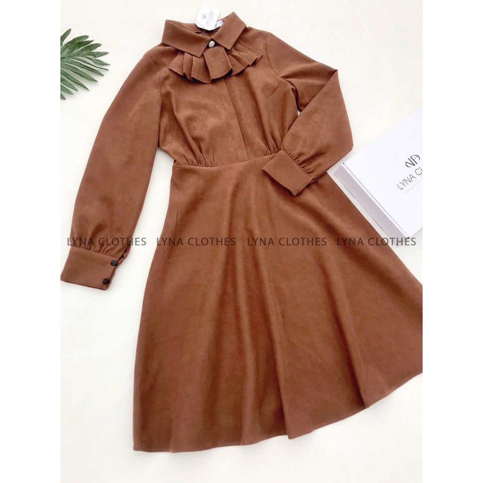 Váy nhung thiết kế tiểu thư thanh lịch, điệu đà cho mùa lễ hội, dáng dài chị em công sở mặc đi làm hay đi chời đều xinh | BigBuy360 - bigbuy360.vn