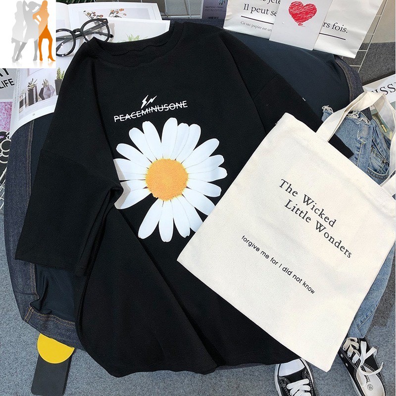 [Có full video] Áo thun unisex hình hoa cúc thiếu cánh PEACEMINUSONE - Trùm Chuyên Sỉ Thời Trang - 150620201017 | BigBuy360 - bigbuy360.vn