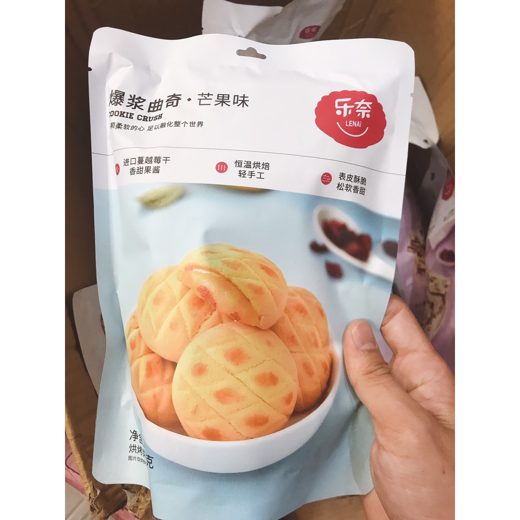 BÁNH QUY MỨT HOA QUẢ LENAI - BÁNH COOKIES NHIỀU VỊ 128G