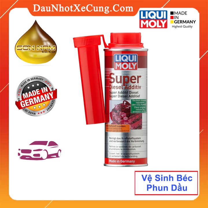 Phụ Gia súc kim phun dầu buồng đốt Liqui Moly Super Diesel Additive 1806 250mL Nhập ĐỨC