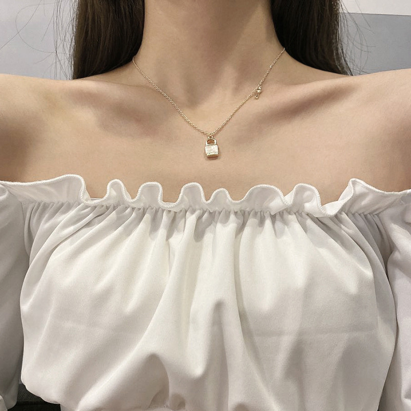 Vòng cổ kim loại phong cách Hàn Quốc retro xinh xắn cho nữ